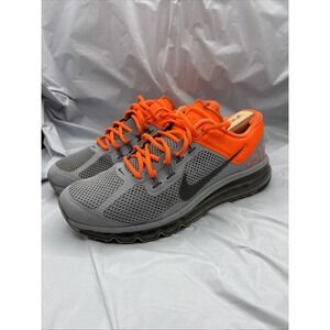 Men's Size 10.5 - Nike Air Max 2013 Dark Grey Orange (554886-009)